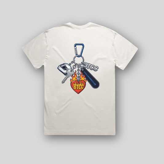 Official Members Club Keyring T-Shirt - Off White