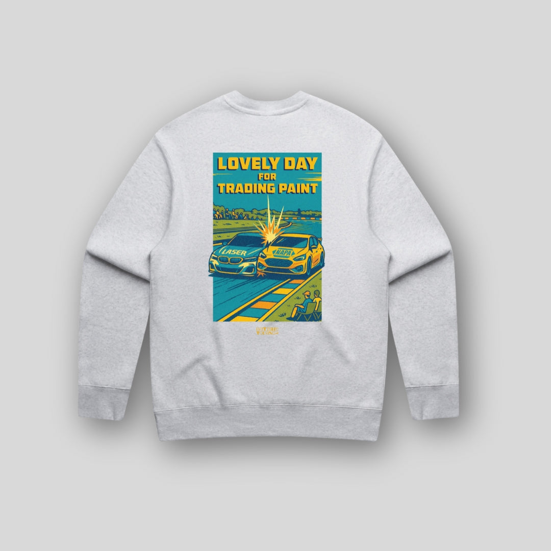 Trading Paint Sweatshirt - White Heather