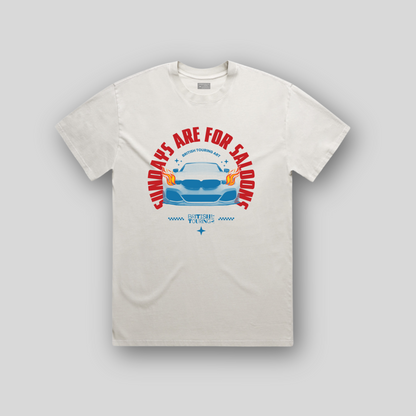 Sundays Are for Saloons T-Shirt - Off White